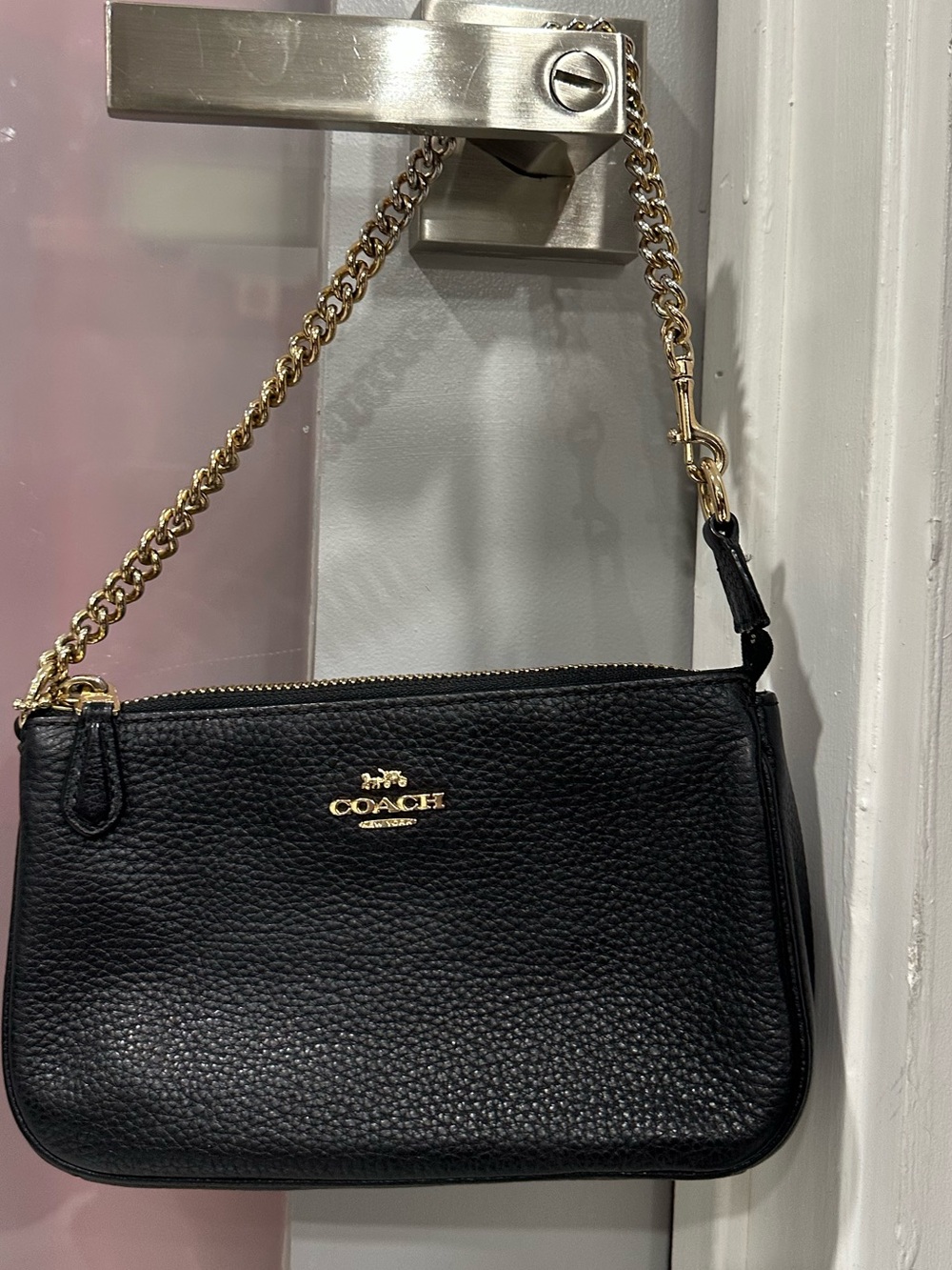 Black Coach Shoulder Purse